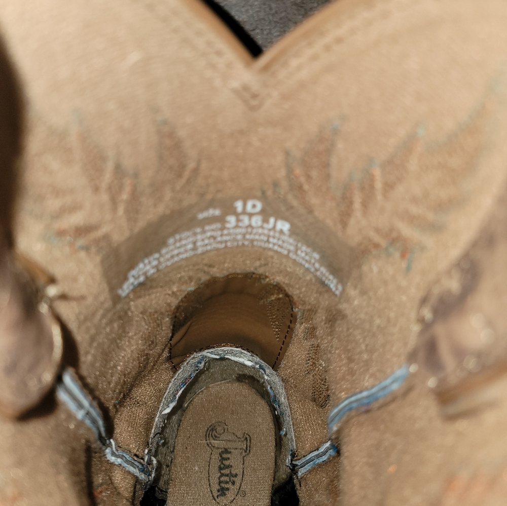 JUSTIN Kids 1D Western Riding Boots - Picture 8 of 11